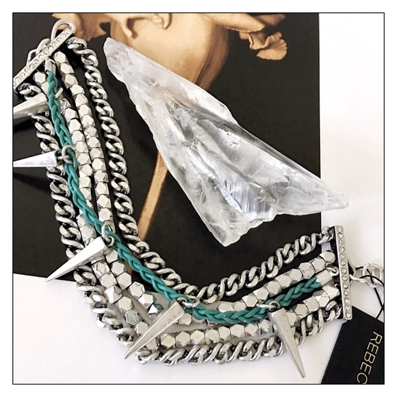 Rebecca Minkoff Multi-Row Chunky Spike Bracelet - Picture 4 of 4